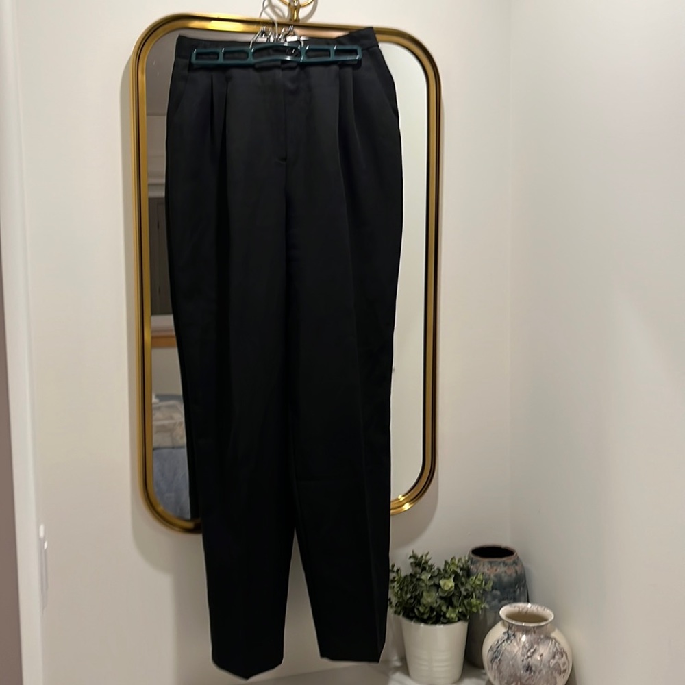 Black High Waisted Trousers